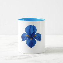 Tasse Combo Bleue - Fleur d'Iris