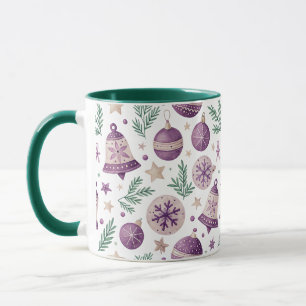 Tasse Combo – Création festive violet fantaisiste