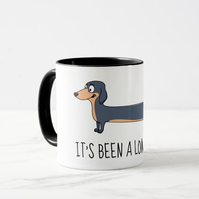 Tasse Combo Dachshund de 11 oz pour une Longue Jou (Devant gauche)