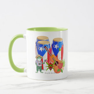 Tasse Combo d'Art Culturel Portoricain - 11 oz