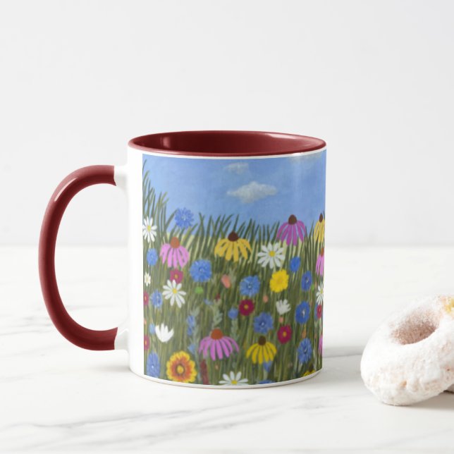 Tasse Combo Fleurs Sauvages (Avec donut)