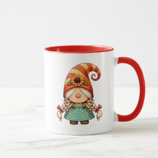 Tasse Combo Gnome Tournesol Automnal Mignonne