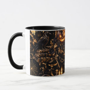 Tasse Combo Halloween Or Doré Gothique