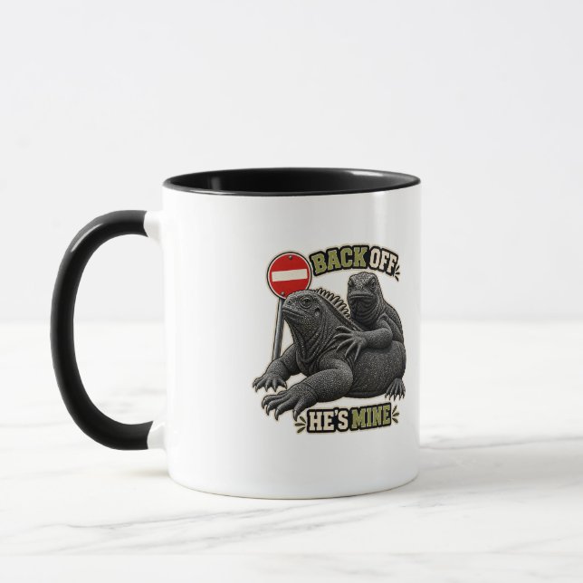 Tasse Combo Iguane Elle est à Moi Reculez (Gauche)