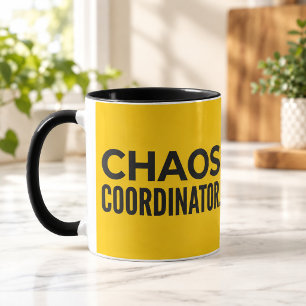 Tasse Combo Jaune Noir Coordinateur de Chaos
