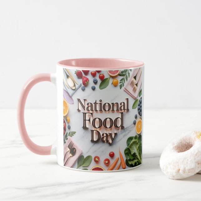Tasse Combo Journee Nationale de la Nourriture (Avec donut)