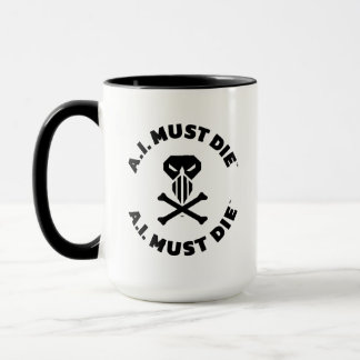 Tasse Combo Logo A.I. Must Die™ (Police Gras)