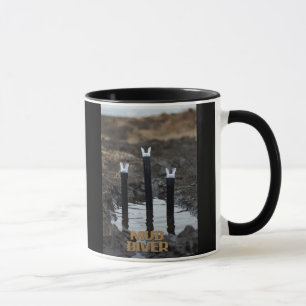 Tasse combo main gauche noire Mud Diver