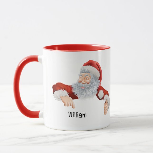 Tasse combo Noël Santa pointant  (Gauche)