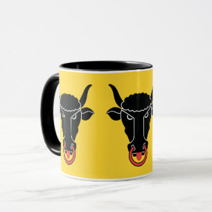 Tasse combo noire avec drapeau d'Uri, Suisse