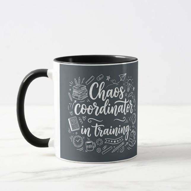Tasse combo noire de formation de coordinateur de  (Gauche)