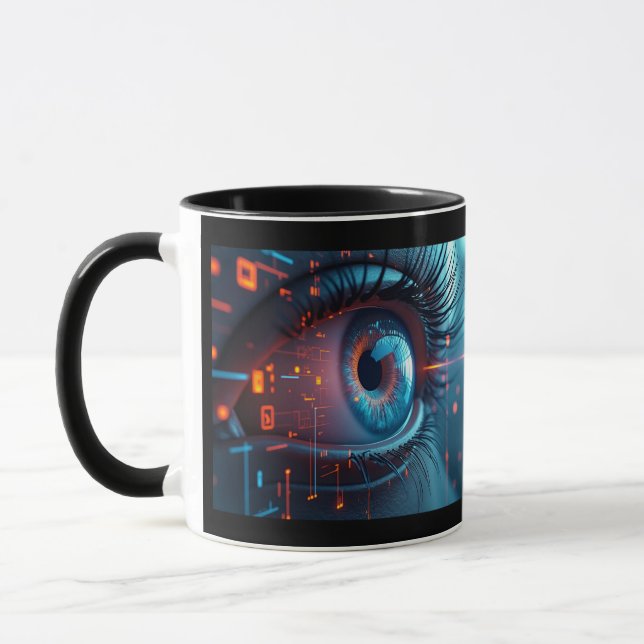 Tasse combo oeil quantique à deux côtés (Gauche)