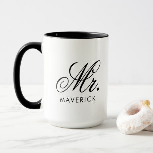 Tasse Combo Personnalisée Monsieur Nom Cadeau Text