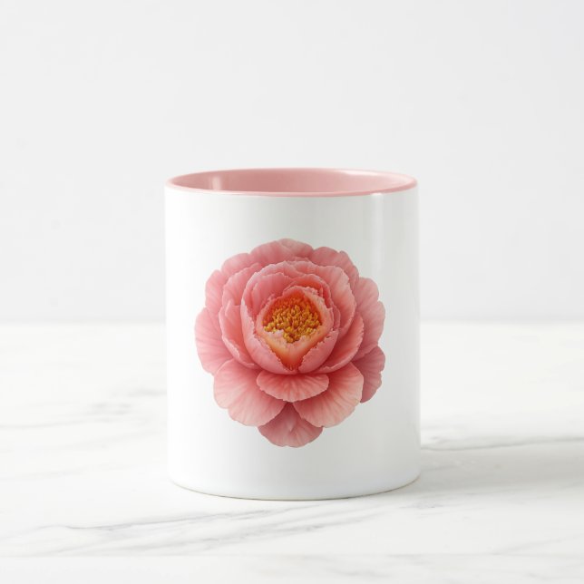 Tasse Combo Rose - Fleur de Pivoine (Centre)