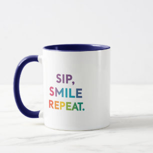 Tasse Combo « Sip, Smile, Repeat » 330 ml