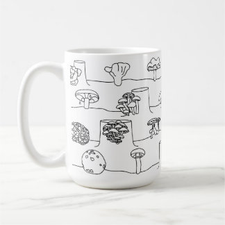 Tasse comestible de croquis de mélange de