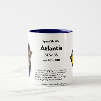 Tasse commémorative de navette spatiale