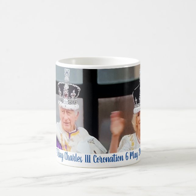 Tasse commémorative du couronnement du roi Charles (Centre)