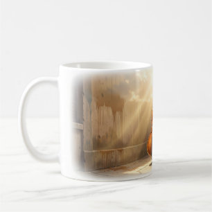 Tasse Contrebasse Debout Ensoleillée dans une Allé