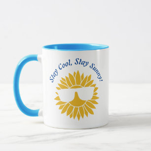 Tasse Cool Sunflower : Lunettes élégantes
