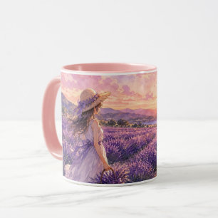 Tasse Coucher de Soleil Champ de Lavande