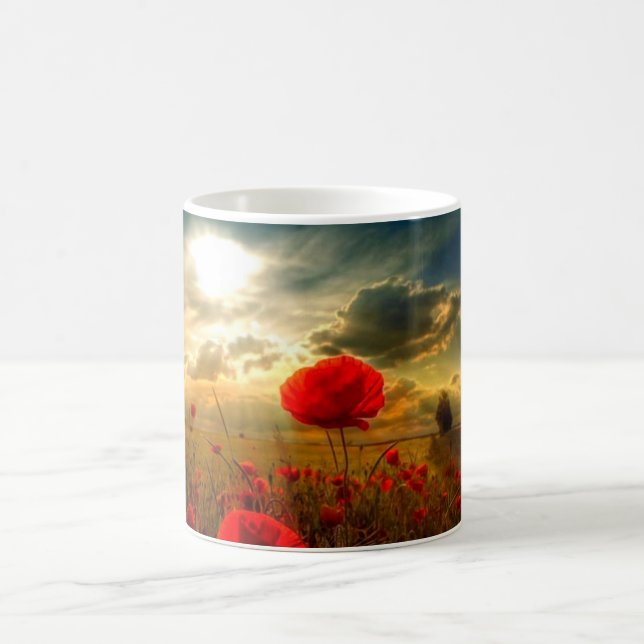 Tasse coucher de soleil coquelicots (Centre)