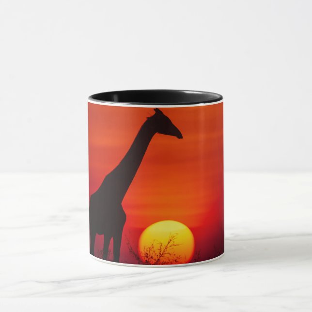 Tasse Coucher de soleil Girafe (Centre)