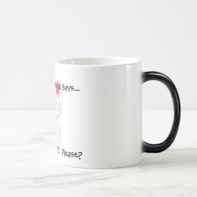 Tasse Couleur-Changeante criarde de "café" de (Droite)