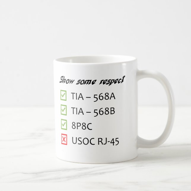 Tasse Couleurs du Câblage de Communication (Droite)