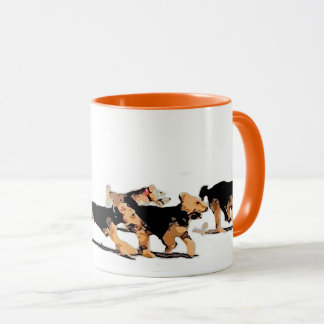 Tasse courante de terrier de gallois