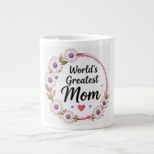Tasse Couronne florale de marguerite pour la plus grande