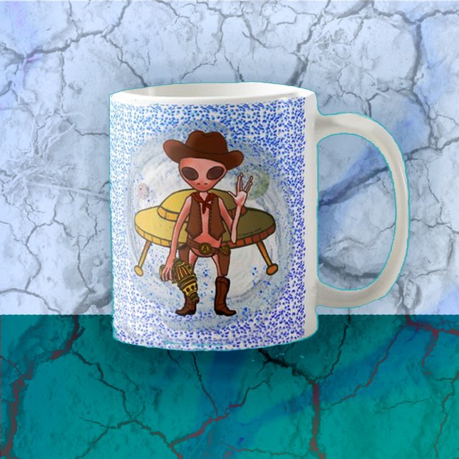 Tasse Cowboy Alien (Créateur téléchargé)