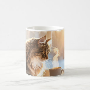 Tasse Cozy Coffee Cat pour les amoureux des chats