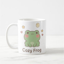 Tasse Cozy Frog | Tasse de grenouille Kawaii migno
