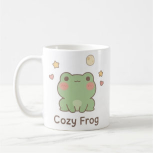 Tasse Cozy Frog   Tasse de grenouille Kawaii migno