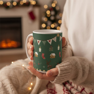 Tasse Cozy Hygge Vacances Renne et Pain d'Épice