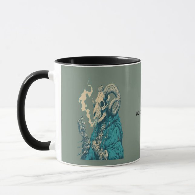 Tasse crâne de bélier fumeur occulte (Gauche)