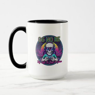 Tasse crâne de gamer GG No Re