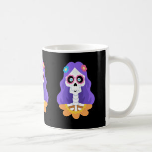 Tasse crâne en sucre Halloween Jour des morts