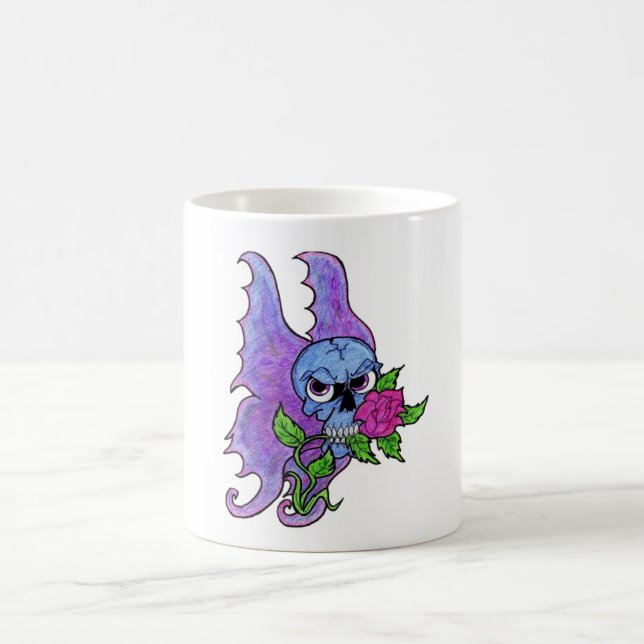 Tasse crâne et tatouage de rose Skull & Rose (Centre)