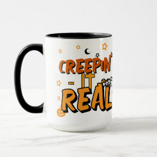 Tasse Creepin It Real Funny Stars Halloween