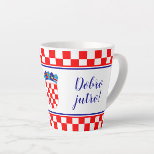 Tasse Croate Bonjour Dobro Jutro Latte