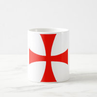 Tasse croisée de Templar de chevaliers -