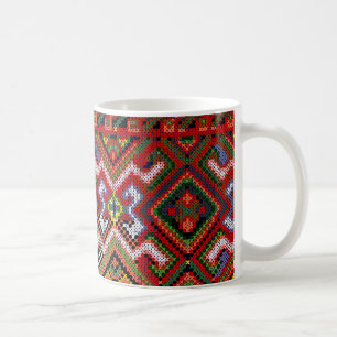 Tasse croisée ukrainienne de Pâques de broderie de