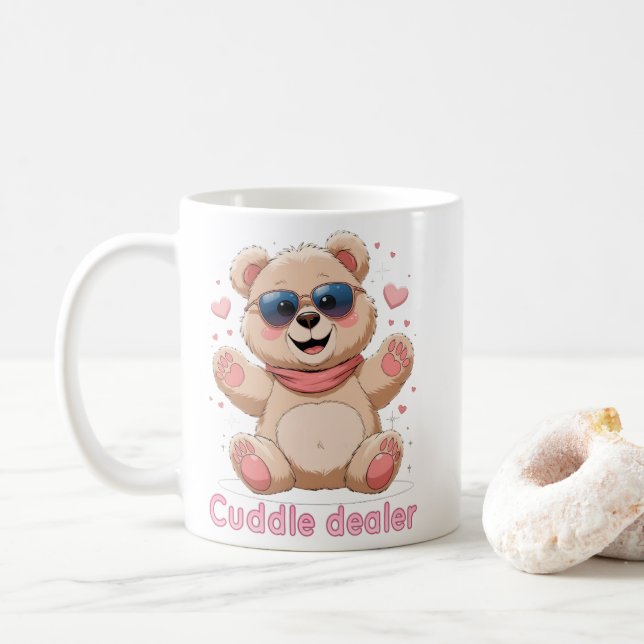 Tasse Cuddle Dealer – Douce Ourson (Avec donut)