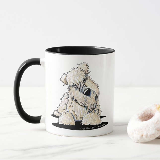 Tasse Curieux Wheaten Terrier (Avec donut)