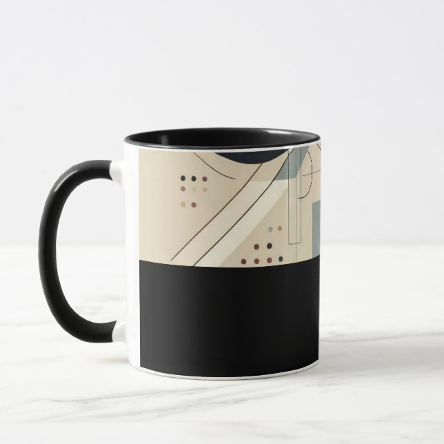 Tasse D10 avec art pastel (Gauche)