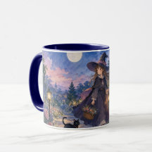 Tasse d'accent de jardin de sorcière au clair de l