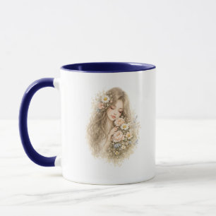Tasse d'accentuation Femme Florale Boho