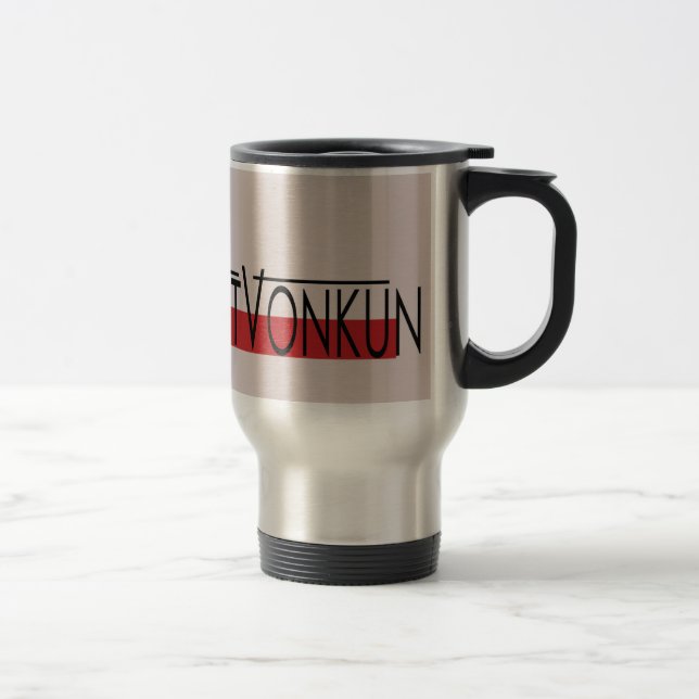 Tasse d'acier inoxydable de KunstVonkun (Droit)